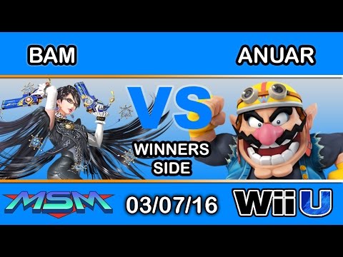 MSM 40 - 2GG | BAM (Bayonetta) Vs. Anuar (Wario) Winners Side - Smash Wii U