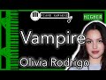 Vampire (HIGHER +3) - Olivia Rodrigo - Piano Karaoke Instrumental