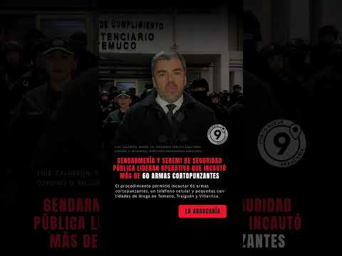 Gendarmería y Seremi de Seguridad lideran operativo que incautó más de 60 armas cortopunzantes