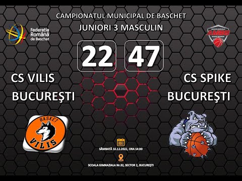 CS Vilis Bucuresti - CS Spike Bucuresti. Scor: 22 - 47 (10 dec 2022, Campionatul Municipal J3) HD