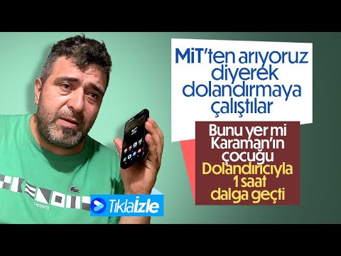 Telefon Dolandırıcılarıyla Bir Saat Dalga Geçti
