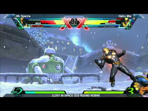 UMVC3: Mr Sparkle vs Haiku War - Round Robin - LOST IN SPACE 003