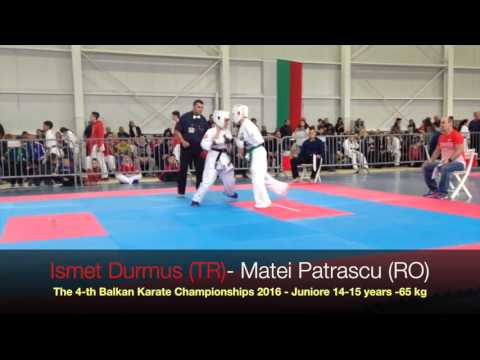 Ismet Durmus (TR) - Matei Patrascu (RO) 14-15 years -65 kg