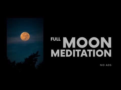 FULL MOON meditation | sound HEALING | sleep & meditate & ritualize | black screen AMBIENT music