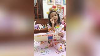 Thử lắp ghép mô hình giấy xốp 3D siêu đẹp với bé Vani lớp lá |Quí Ni Channel