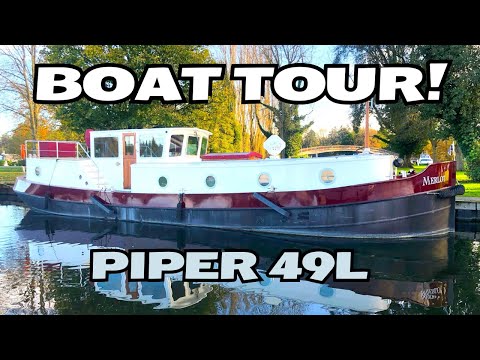 Boat Tour! Piper 49L Dutch Barge