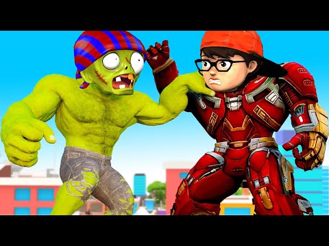 Scary Teacher 3D - Nickhulk transform IronMan vs Giant ZombieHulk rescue Tani Happy ending Story