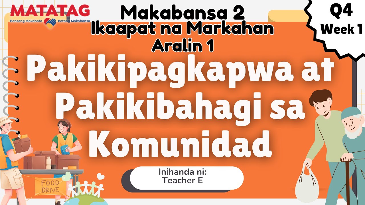 MAKABANSA 2-  Quarter 4 - Week 1(Revised K to 12 Curriculum o MATATAG Curriculum)