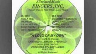 Fingers Inc. -" A Love Of My own" (Extended Club mix )