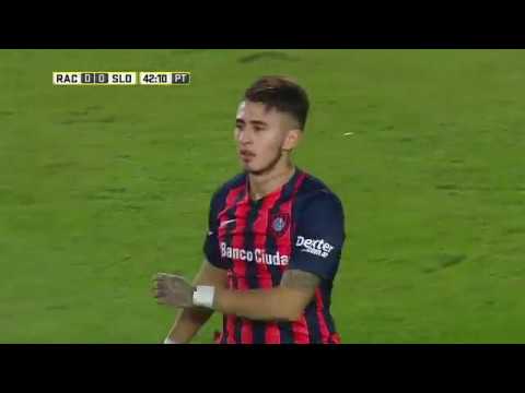 Gabriel Rojas se fue expulsado. Racing-San Lorenzo