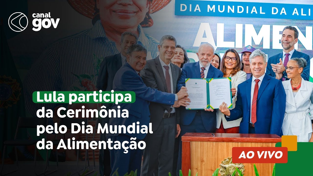 🔴 Lula participa da Cerimônia pelo Dia Mundial da Alimentação