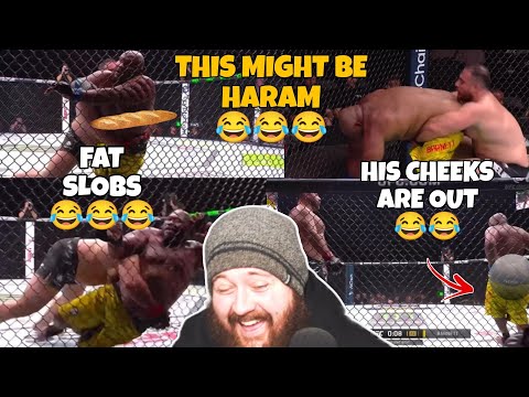 MMA GURU dies laughing at the FATTEST, SLOPPIEST HW FIGHT of All time 😂💔