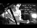 Apologize (cover by Alex Goot) Lyrics 