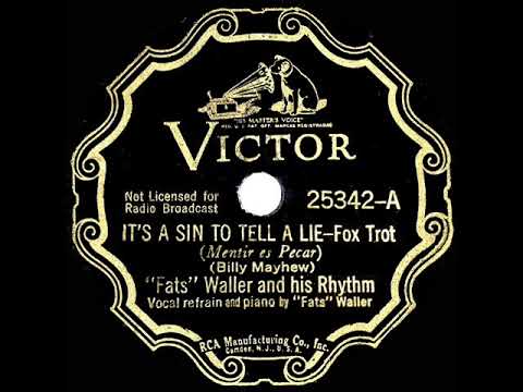 1936 HITS ARCHIVE: It’s A Sin To Tell A Lie - Fats Waller