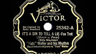 1936 HITS ARCHIVE: It’s A Sin To Tell A Lie - Fats Waller