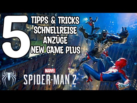 5 Tipps & Tricks für Spiderman 2 | Schnellreise Freischalten - Anzüge - New Game Plus