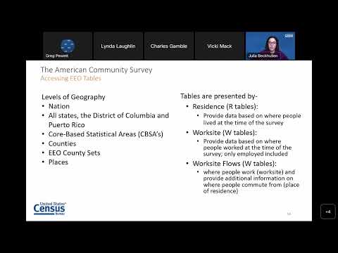 Getting Started with ACS Equal Employment Opportunity EEO Data