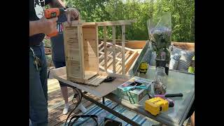 Aldi Wooden Planter with Trellis
