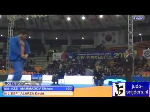 Judo 2010 Suwon: Elkhan Mammadov (AZE) - David Alarza (ESP) [-90kg].