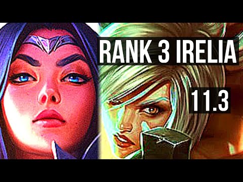 IRELIA vs RIVEN (TOP) | Rank 3 Irelia, 12/2/4, 1.2M mastery, 500+ games | BR Challenger | v11.3