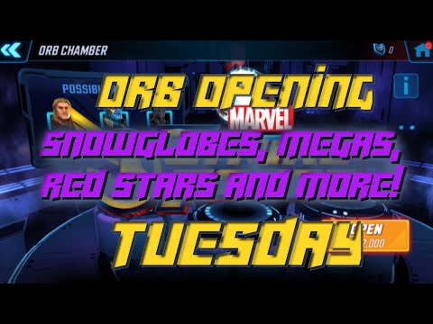 Marvel Strike Force: Orb Opening Tuesday 12/17/19 - Snowglobes, Megas, Red Stars and More!