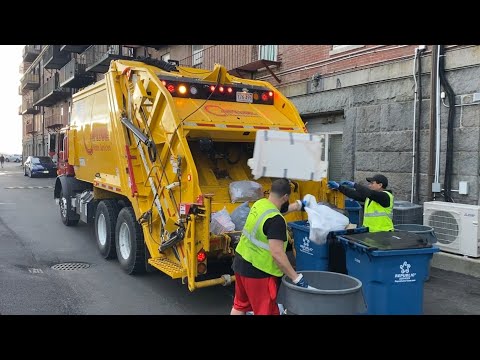 Brand New Capitol Waste Pac Tech Garbage Truck on Lynn Recycling 