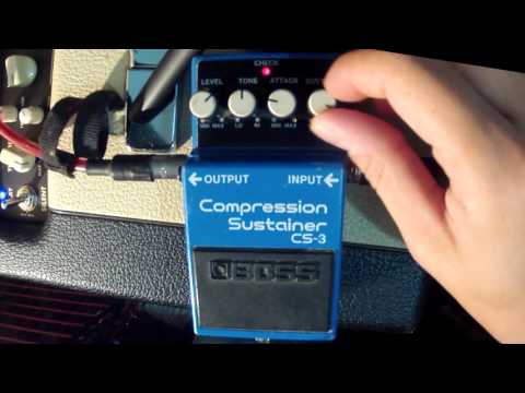 Boss Compression Sustainer CS-3 (Demo Sounds Strat Egnater Rebel 30)