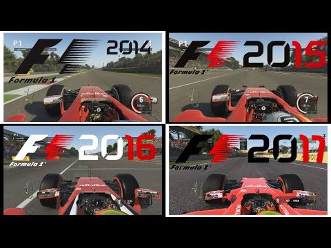 F1 2017 vs 2016 vs 2015 vs 2014 | Ferrari Comparison (Monza - Italy)
