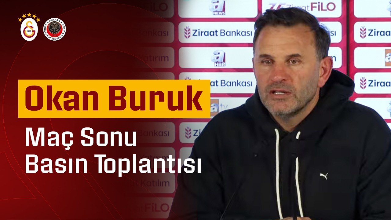 🔴 Teknik direktörümüz Okan Buruk’un, maç sonu basın toplantısı #GSvGB