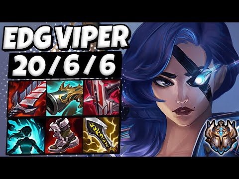 Samira vs Jinx ADC [ EDG Viper ] Patch 12.4 Ranked Challenger Korea ✅