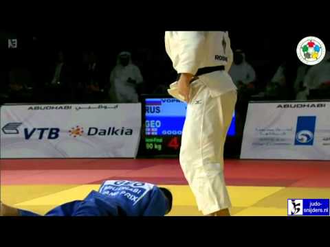 Judo 2012 Grand Prix Abu Dhabi: Voprosov (RUS) - Gogotchuri (GEO) [-90kg] semi-final