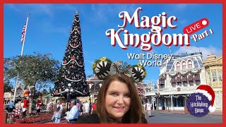 🔴Christmastime in Magic Kingdom Part 1!