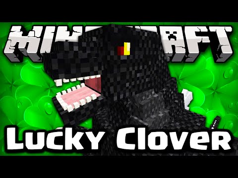 Piu - Minecraft - LUCKY CLOVER GODZILLA CHALLENGE GAMES! (Godzilla Mod / Lucky Clover Mod)
