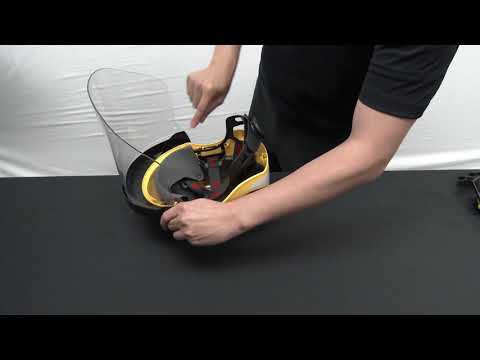 Attaching W-Series Faceshield | 3M™ SecureFit™ Safety Helmet X5000