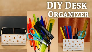 Turn a Light Box Into a Super Useful Desk Organizer 🗃️☑️💌🗳️🕯️💫🪄🪄#viralvideo #diyorganizer