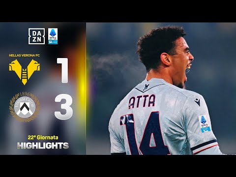 Super ATTA, gol bellissimo di ZANOLI: Verona-Udinese 1-3 | Serie A Enilive | DAZN Highlights