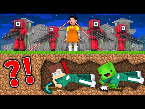 Mikey & JJ in Minecraft SQUID GAME Prison - Maizen Challenge
