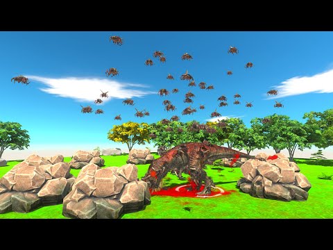 SWARMBUGS ATTACKING ALL UNIT !! -Animal Revolt Battle Simulator