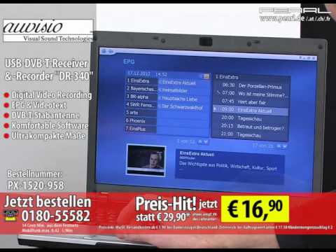 auvisio USB-DVB-T-Receiver & -Recorder "DR-340"