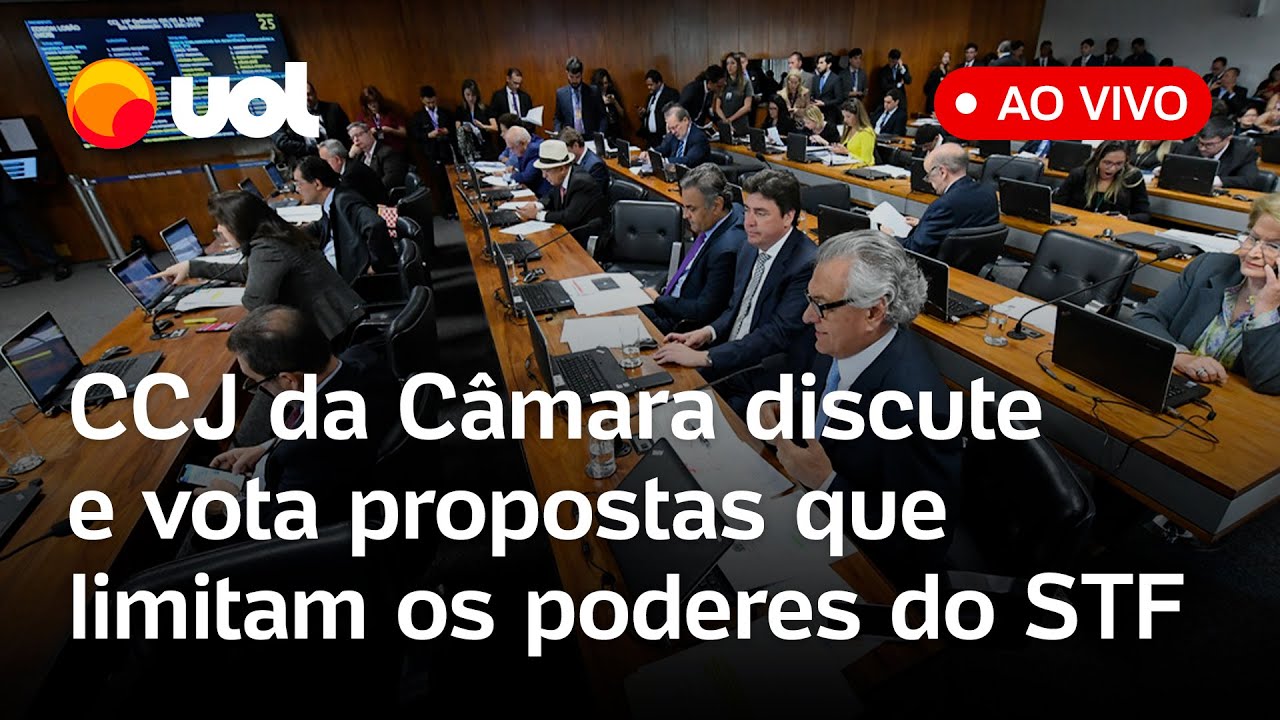 CCJ da Câmara analisa propostas que limitam os poderes do STF e mais; acompanhe ao vivo