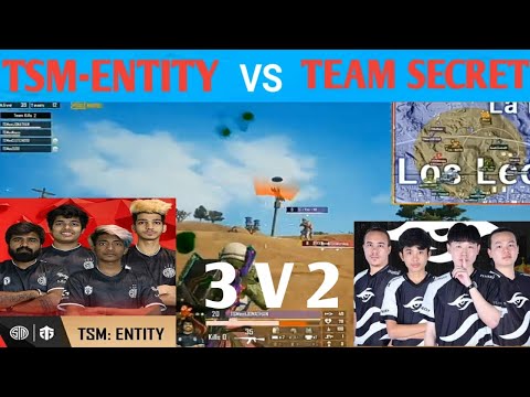 TS-REX 1V3 AGAINST TSM-ENTITY | TSM-ENTITY VS TEAM SECRET | 3 V 2 | PUBG MOBILE World League 2020