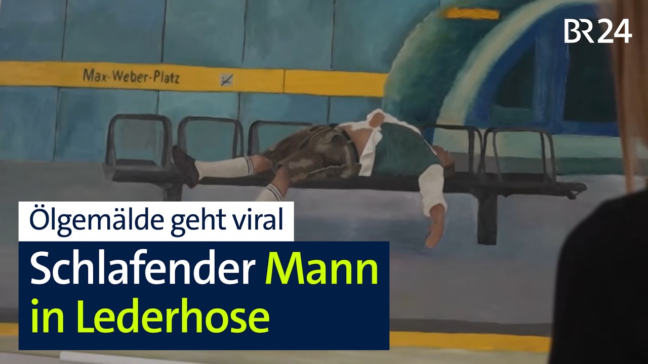 Oktoberfest-Ölgemälde: Betrunkener als Kunstwerk | Abendschau | BR24