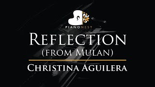 Download lagu Christina Aguilera - Reflection (from Mulan) - Piano Karaoke Instrumental Cover with Lyrics mp3