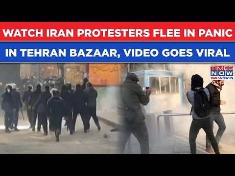 Watch Iran Protesters Flee In Panic As Khamenei's Men Unleash Tear Gas, Tehran Bazar Video Viral