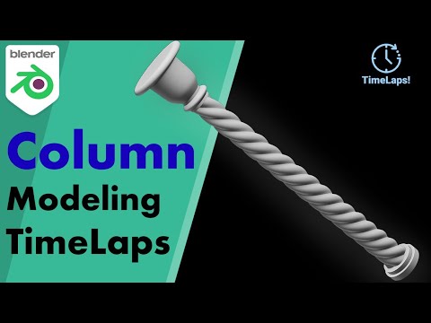 Blender Time Lapse - Column Modeling