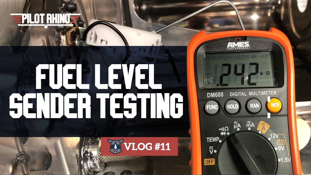 Aviation Vans RV Aircraft How to Test Stewart Warner Fuel Level