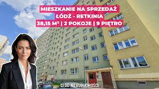 Mieszkanie 2-pokojowe na sprzedaż Łódź Polesie — 38,15 m²