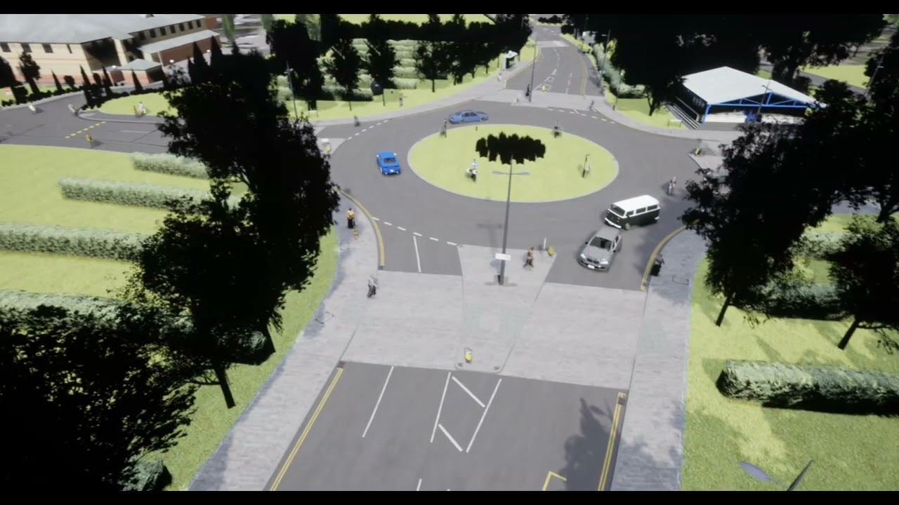CARLA random traffic generation for left hand drive (LHD) in custom map