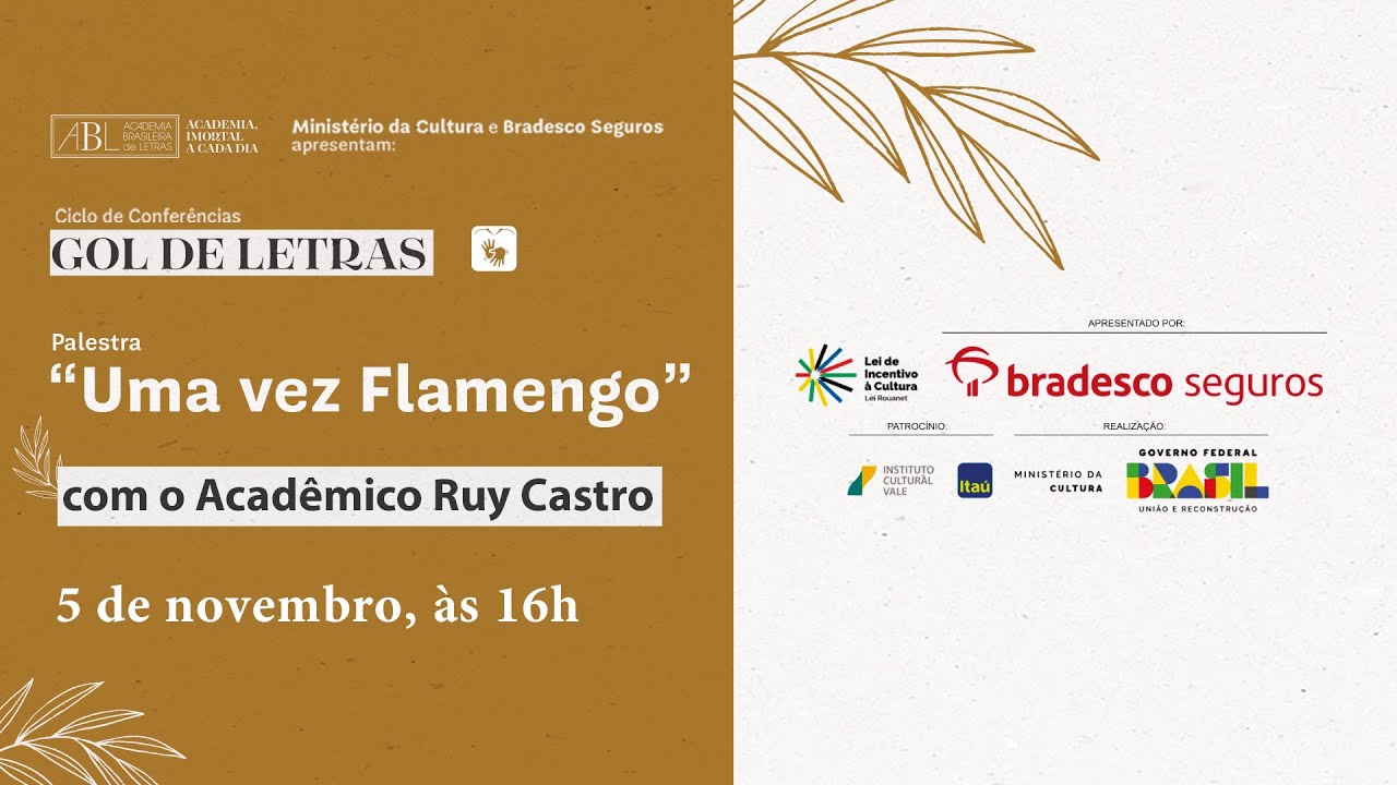 "Uma vez Flamengo", por Acadêmico Ruy Castro