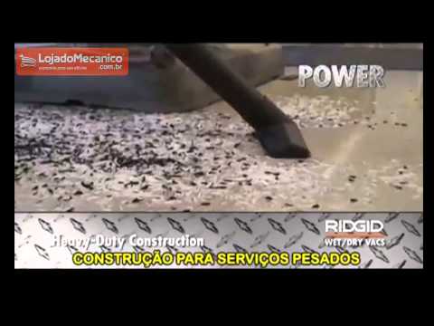 Aspirador Industrial de Pó e Líquido 22,74 Litros 2,5HP 110V - Vídeo